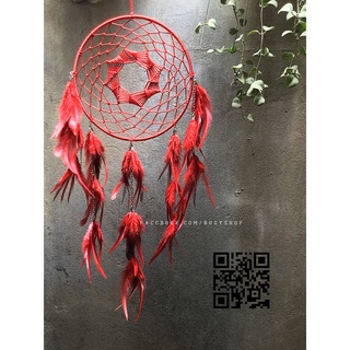 Dreamcatcher- vòng đuổi bắt giấc mơ loại lớn - màu đỏ