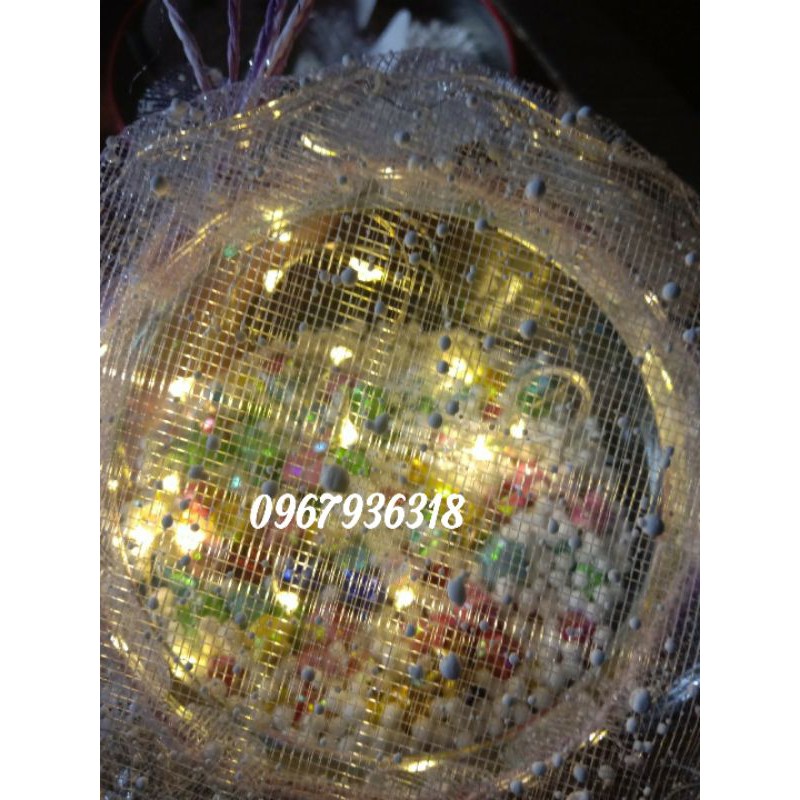 Lọ thuỷ tinh kèm sao gấp sẵn đã trang trí