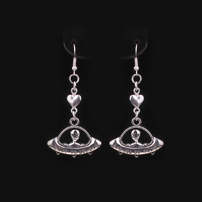 Bông Tai Bạc Hình Thỏ / Chữ / Robot Phong Cách Cổ Điển Thời Trang di145