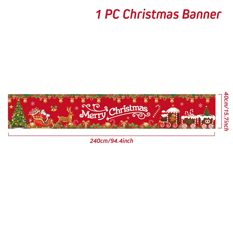 Dây Cờ Treo Trang Trí Giáng Sinh / Năm Mới 2023 40 * 240CM