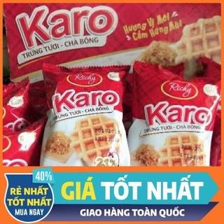 1 Lốc Bánh Karo Trứng Chà Bông Tươi Phô Mai RICHY 2 Vị Loại Date Mới Nhất