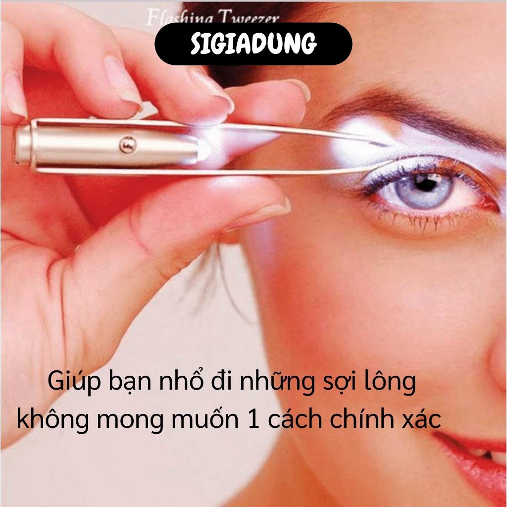 [SGD] Nhíp Nhổ Lông Mày - Dụng Cụ Nhổ Lông Có Đèn Pin Tích Hợp Để Dễ Dàng Thực Hiện 4050