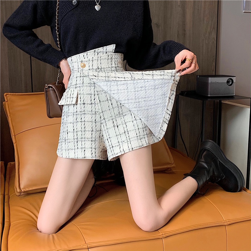 Chân váy ngắn dáng chữ A lưng cao thiết kế mới thời trang mùa thu dành cho nữ | BigBuy360 - bigbuy360.vn