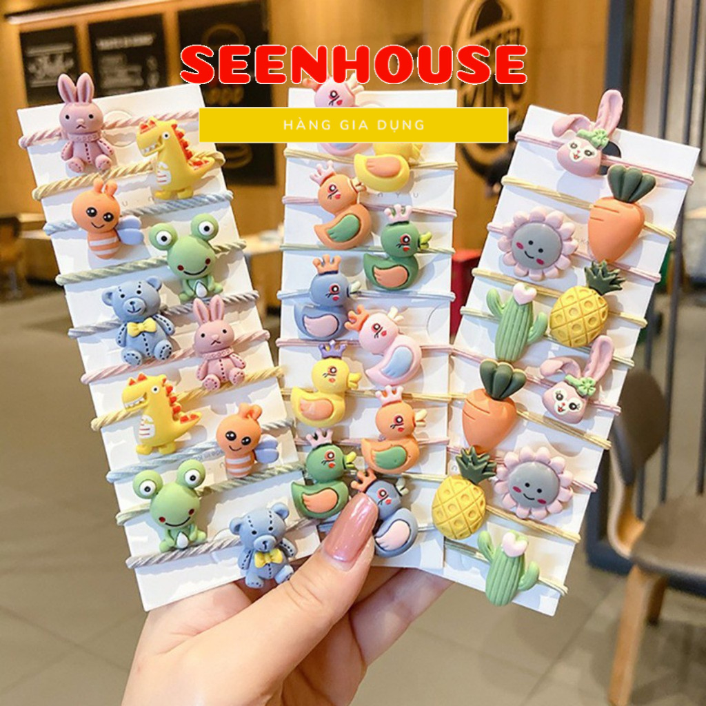 Set 10 Dây Buộc Tóc Cho Bé Dễ Thương