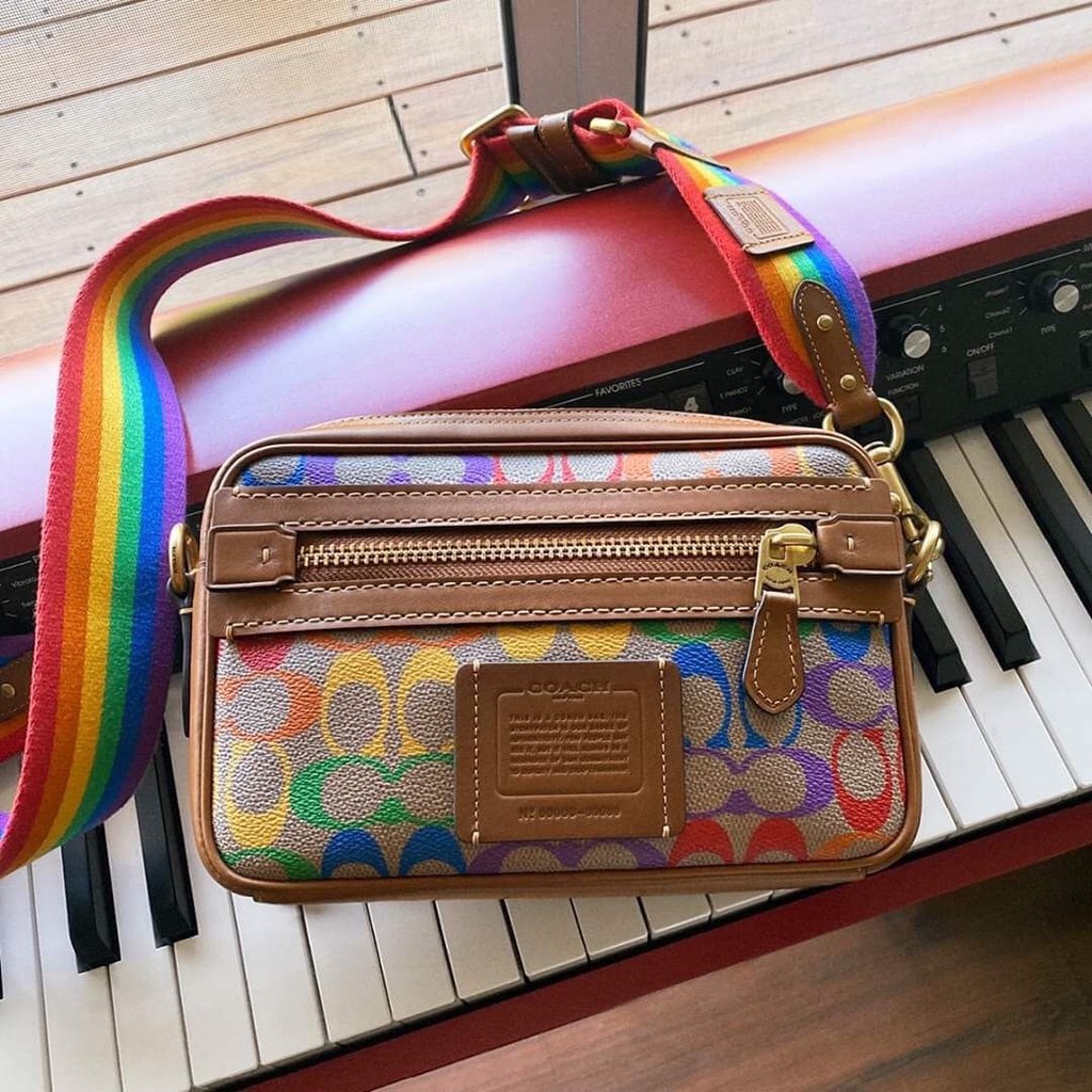 Túi Co ach cầu vồng siêu hot