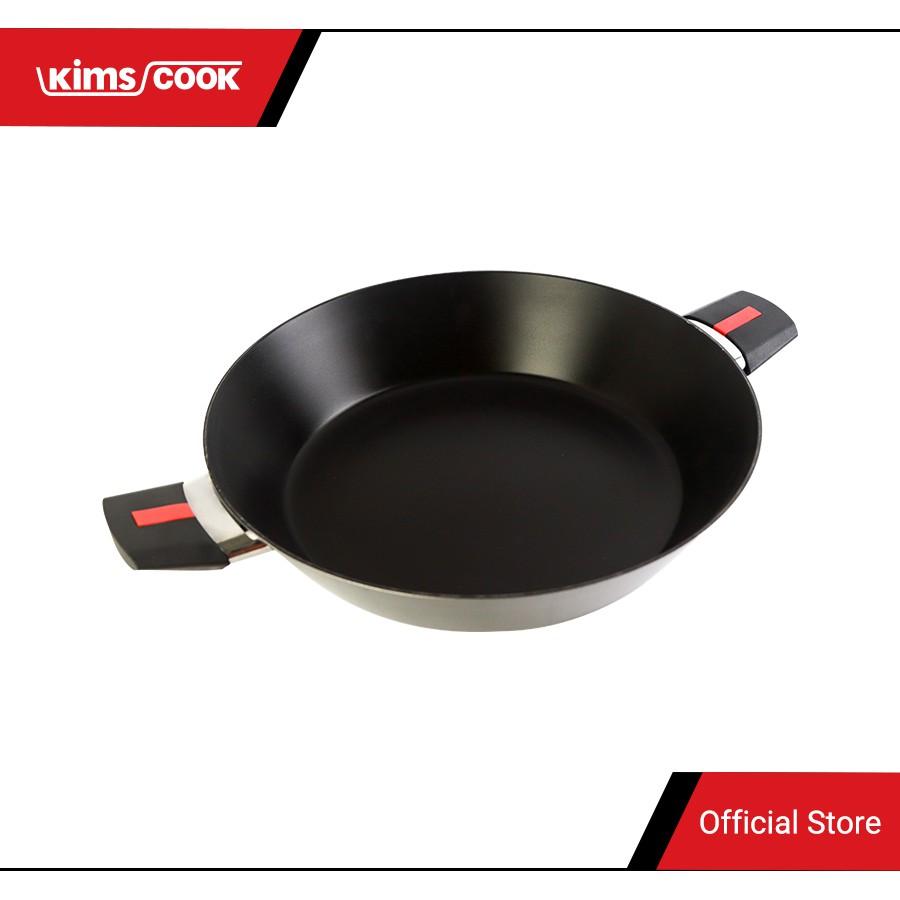 Chảo chống dính 2 quai Pealla đáy từ hợp kim nhôm phủ PTFE KIMS COOK 30cm