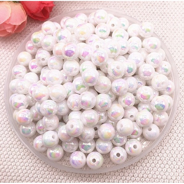 Chuỗi hạt xâu chuỗi nhiều màu sắc 6mm 8mm 10mm