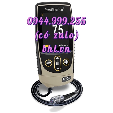 NAS3: Máy đo độ dày lớp sơn, phủ DeFelsko PosiTector 6000 NAS3 (0-625 µm, không từ tính, vẽ đồ thị) Defelsko Mỹ