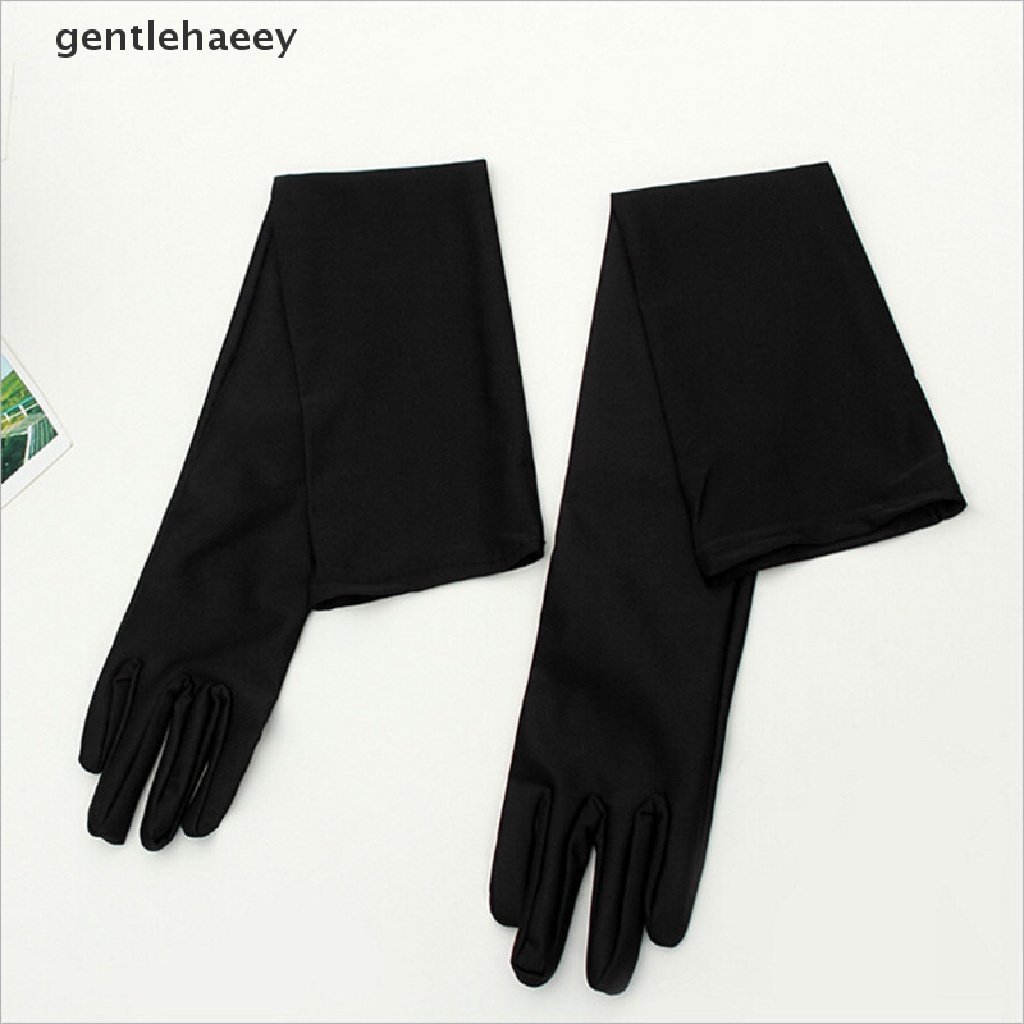 Găng Tay Satin Dài Nhiều Màu Hóa Trang Tiệc Cưới / Opera