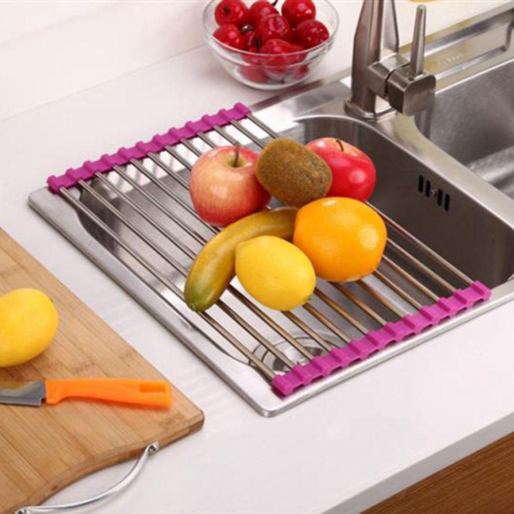 Khay Úp Chén Đĩa Ráo Nước Có Thể Gấp Gọn Tiện Lợi Cho Nhà Tắm