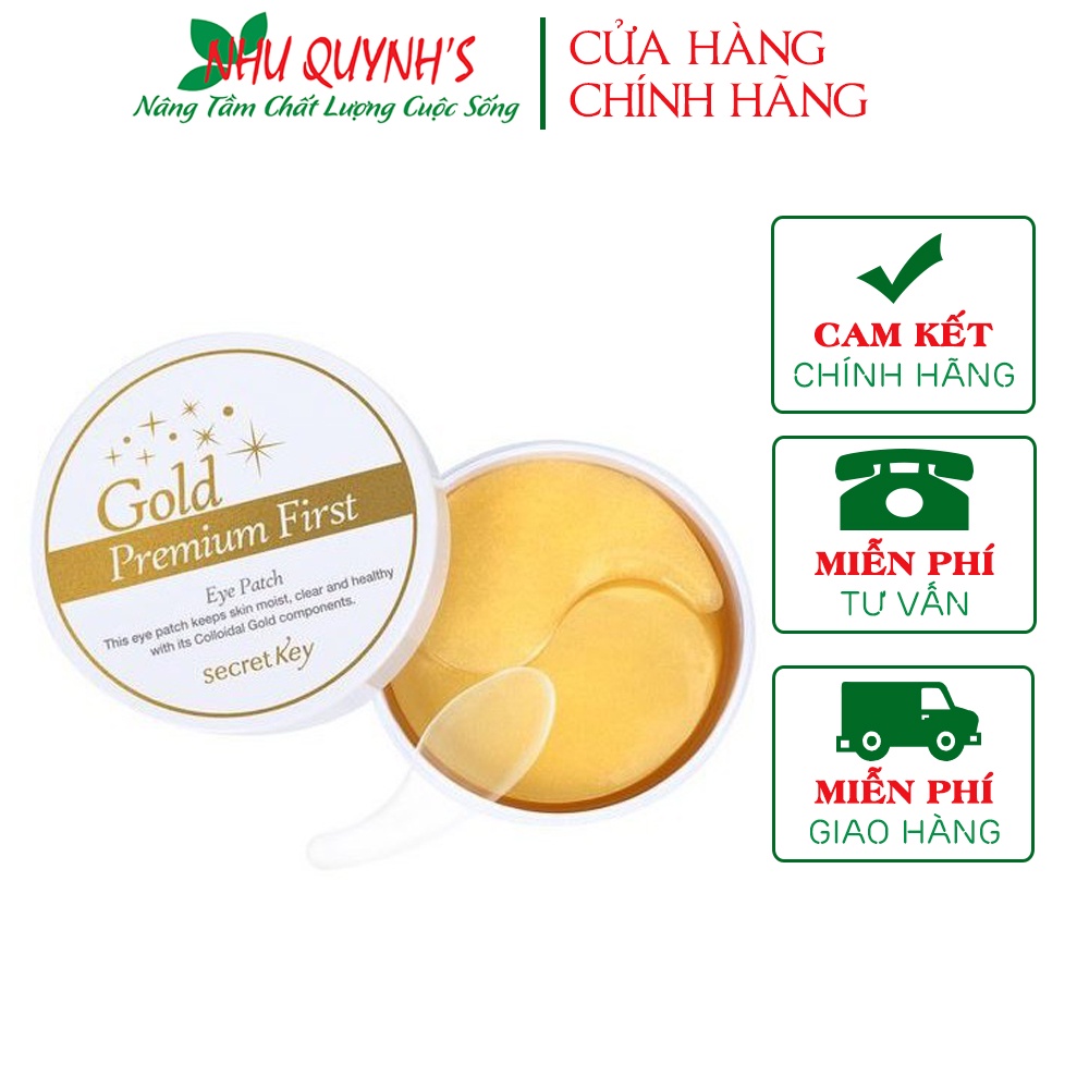 Mặt Nạ Dưỡng Mắt Ngăn Ngừa Lão Hóa Secret Key Gold Premium First Eye Patch