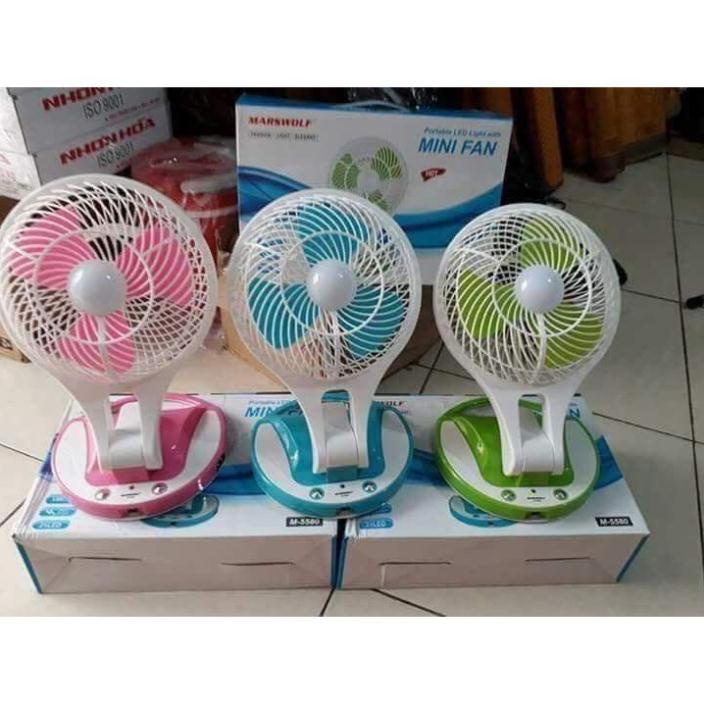 Quạt sạc tích điện mini Fan JR-5580 𝑺𝑰𝑬̂𝑼 𝑴𝑨́𝑻 𝑽𝑶̛́𝑰 3 𝑪𝑯𝑬̂́ Đ𝑶̣̂ siêu tiết kiệm pin