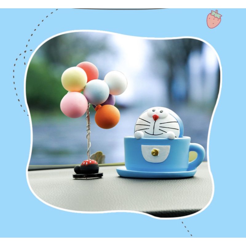 LÒ XO DORAEMON DOREMON TRANG TRÍ XE OTO, XE MÁY CỰC CUTE