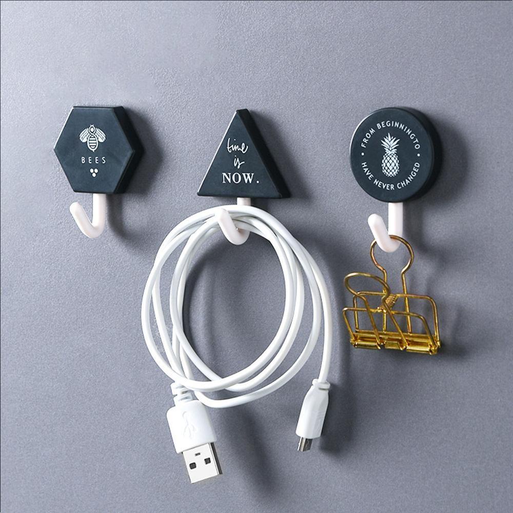 KUNHEV Set 3 Móc Treo Khăn Dán Tường Không Để Lại Dấu Vết Có Thể Giặt Sạch