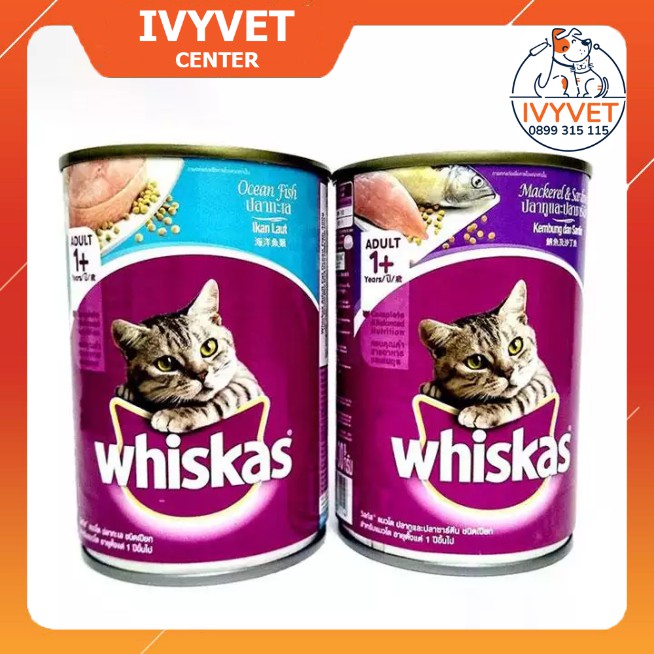 Thức ăn cho mèo - Pate mèo Whiskas lon 400g