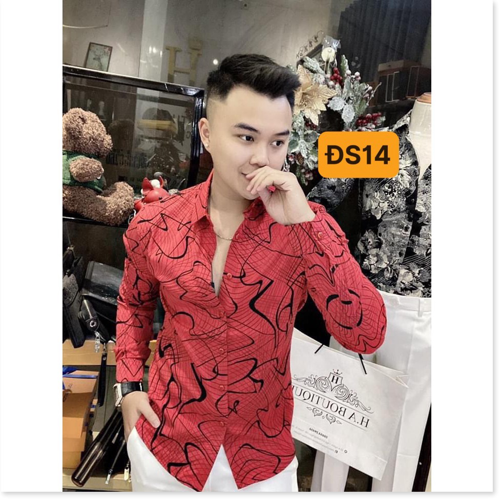 Áo sơ mi nam dài tay vải lụa kate mềm mịn  Thiết kế hot trend mới 2020 HP