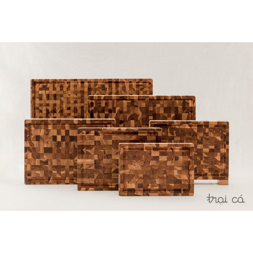 Thớt Gỗ Teak KATANA Chính Hãng Không Dăm, Mùn, Nấm Mốc (30cm,35cm,40cm)