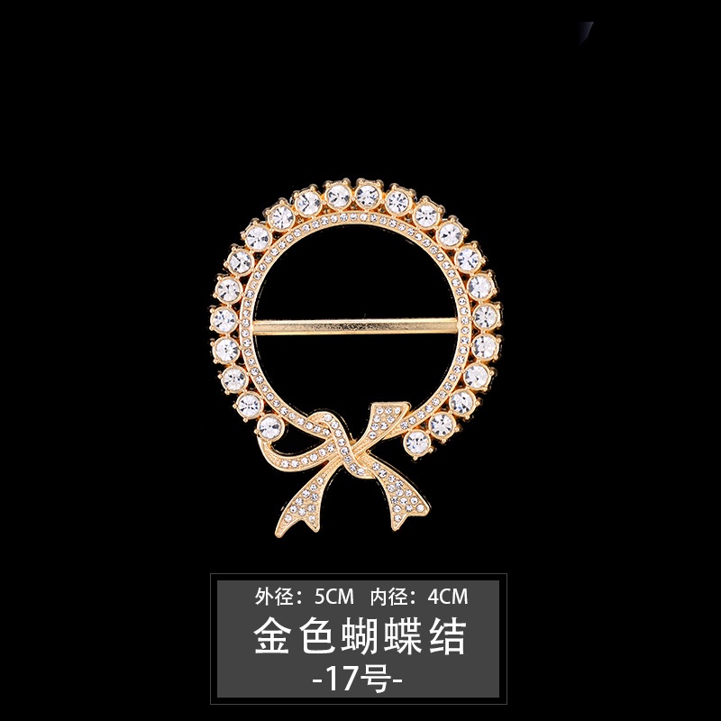 Khóa Thắt Nút Ngọc Trai Thắt Nút Hình Trái Tim Chống Chảy Ngược Phụ Kiện Thắt Lưng Áo Thun/Khăn Choàng Cổ/Ngọc Trai