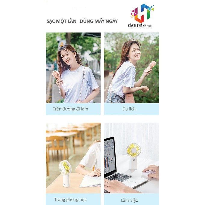 [Hàng Chính Hãng] Quạt mini cầm tay tỏa hương thơm Jisulife F2B | BigBuy360 - bigbuy360.vn