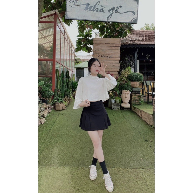 [Ảnh thật tự chụp] Chân váy tennis trẻ trung, năng động