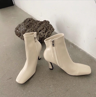 Heel boots mũi vuông G-876-5