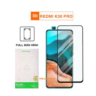 Kính cường lực Redmi K30 Pro full màn hình viền đen siêu mỏng Monqiqi - Dán màn hình Xiaomi Redmi K30 Pro