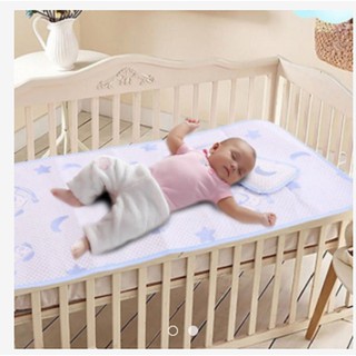 Chiếu lụa điều hòa cho bé kèm gối