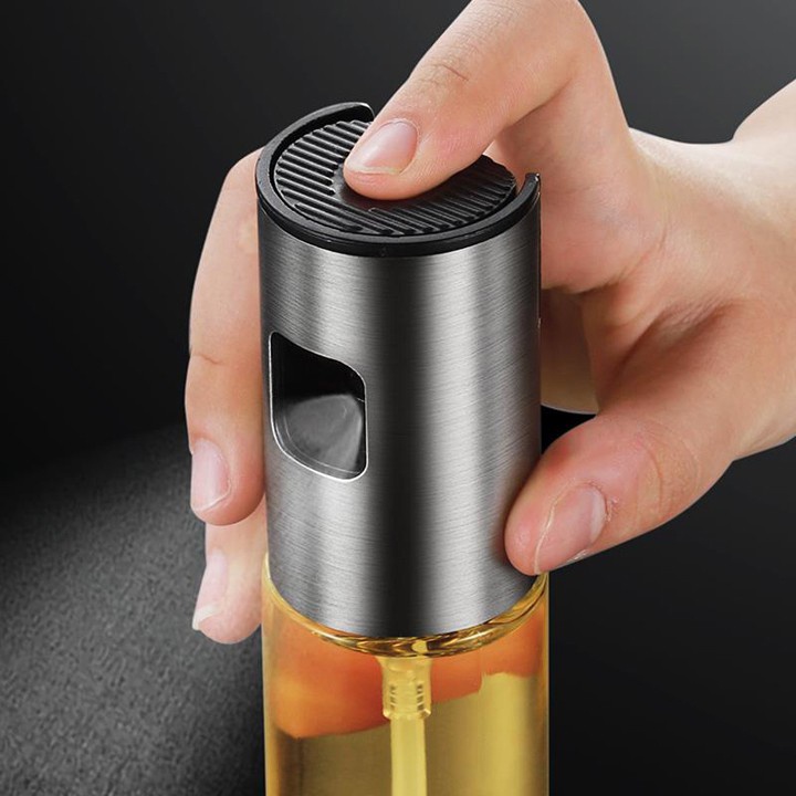 Bình Xịt Dầu ăn Phun Sương Cho Nồi Chiên Không Dầu Chai Thủy Tinh Cao Cấp 100ml
