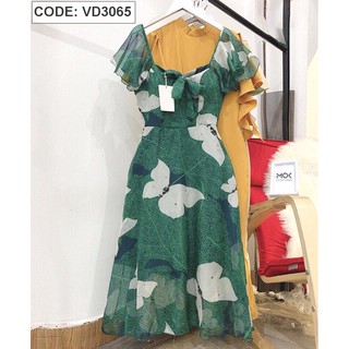 Đầm voan hoa