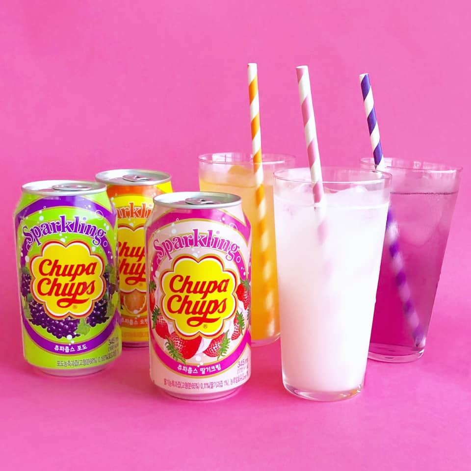 Nước Chupa Chups - Soda Chupa Chups Hàn Quốc vị trái cây 345ml