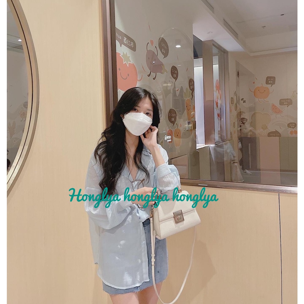 Sơ mi mỏng tone pastel xinh xắn