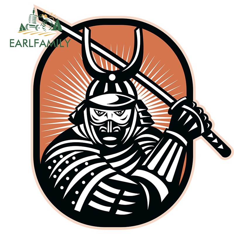 Đề Can Dán Trang Trí Xe Hơi Kiểu Samurai Nhật Bản 13Cmx13Cm Cá Tính