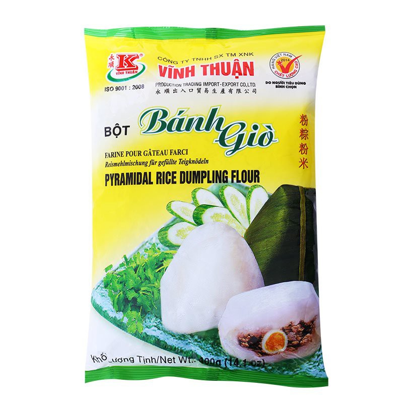 Bột bánh giò Vĩnh Thuận gói 400g đạt tiêu chuẩn xuất Châu Âu