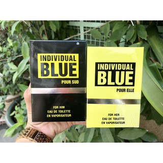 Combo 2 chai nước hoa Nam - Nữ BLUE INDIVIDUAL (Đen - vàng)