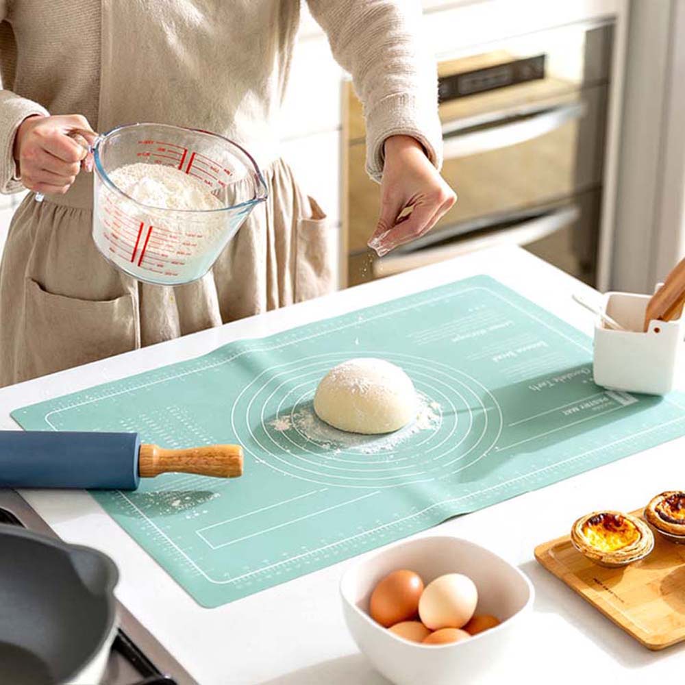 Thảm silicone dày chịu nhiệt siêu bền cỡ lớn 65x45cm dùng cho làm bánh