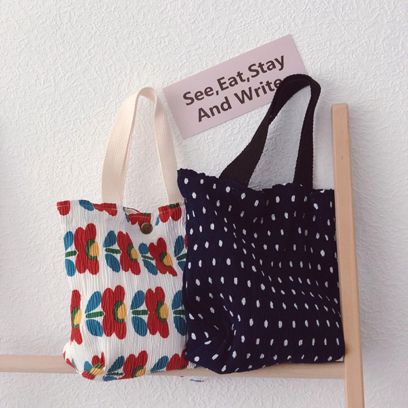 Túi Xách Tay In Hoa Cho Bé Gái