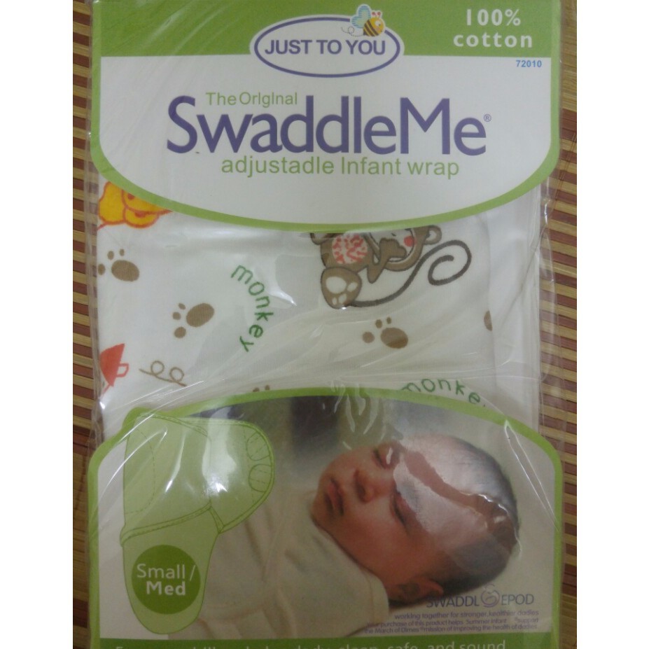 Ủ kén cotton Swaddle- Giúp bé ngủ sâu giấc chống giật mình