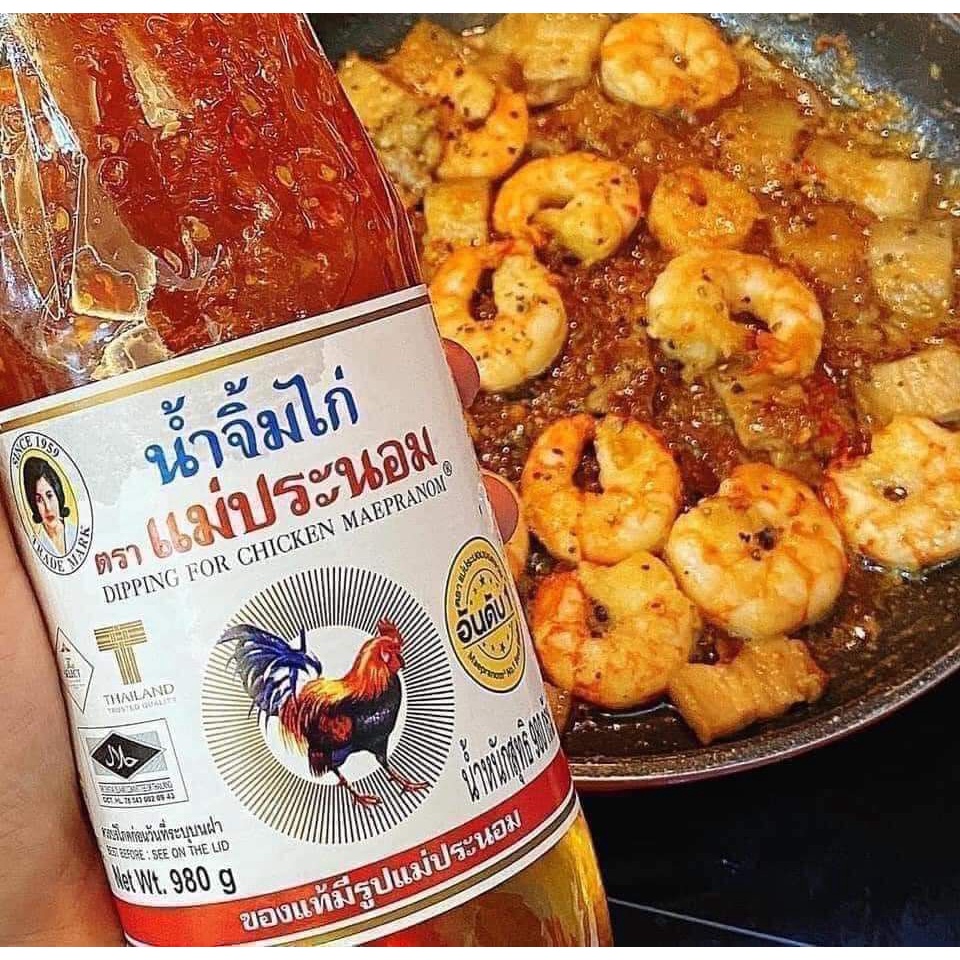 Sốt Chua Ngọt Thái Lan hiệu Con Gà 980ml - Gà Cay Ngọt HQ/ Sườn Chua Ngọt/ Trộn Gỏi