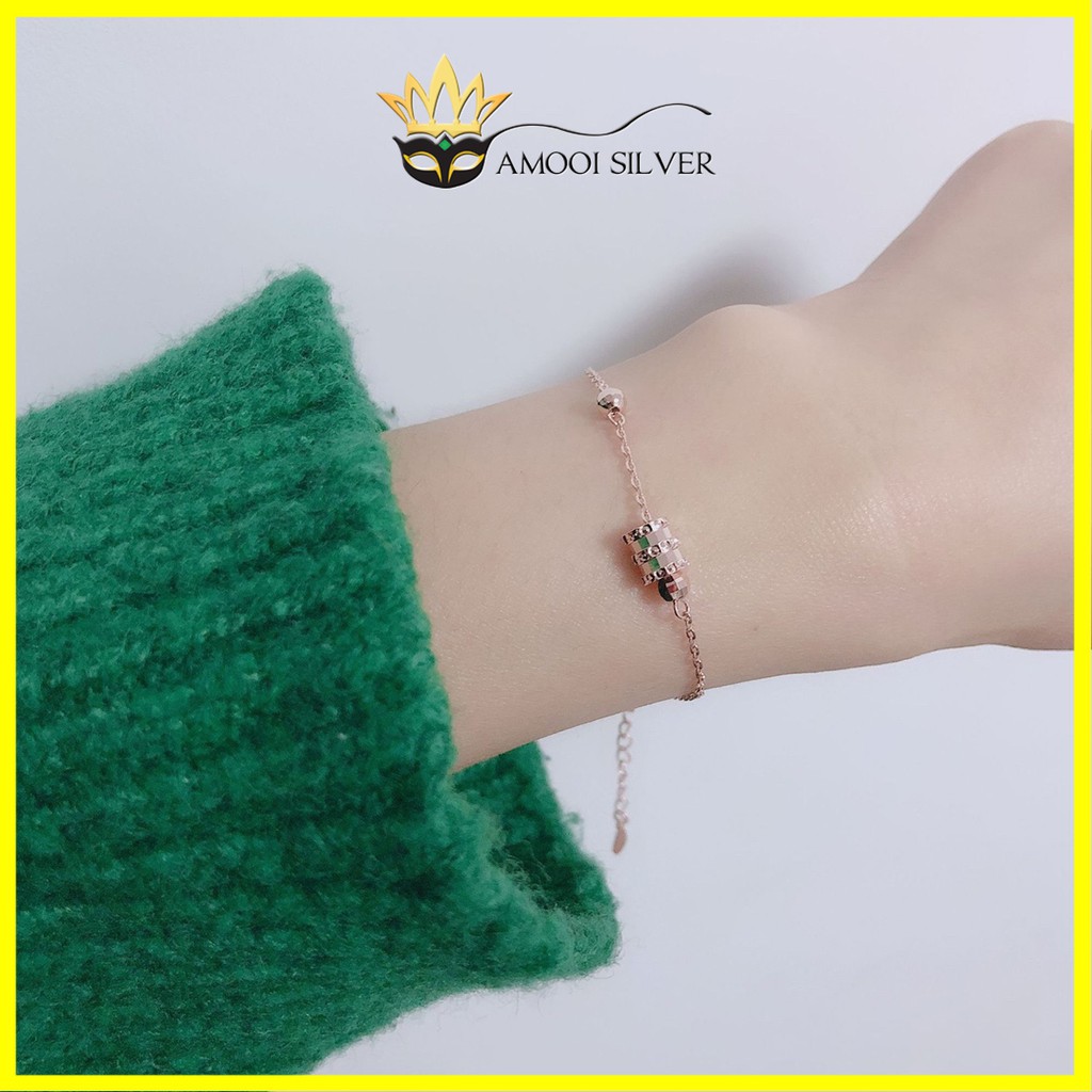 Lắc tay bạc S925 trụ móc máy - Amooi Silver AT68
