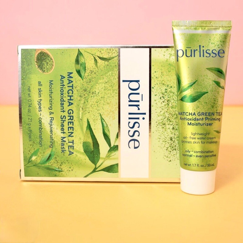 Kem lót dưỡng ẩm PURLISSE Matcha Green Tea Antioxidant Priming Moisturizer