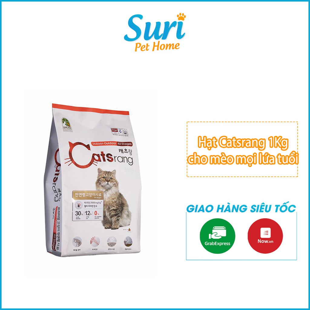 Thức ăn hạt cho mèo Catsrang túi chiết 1kg