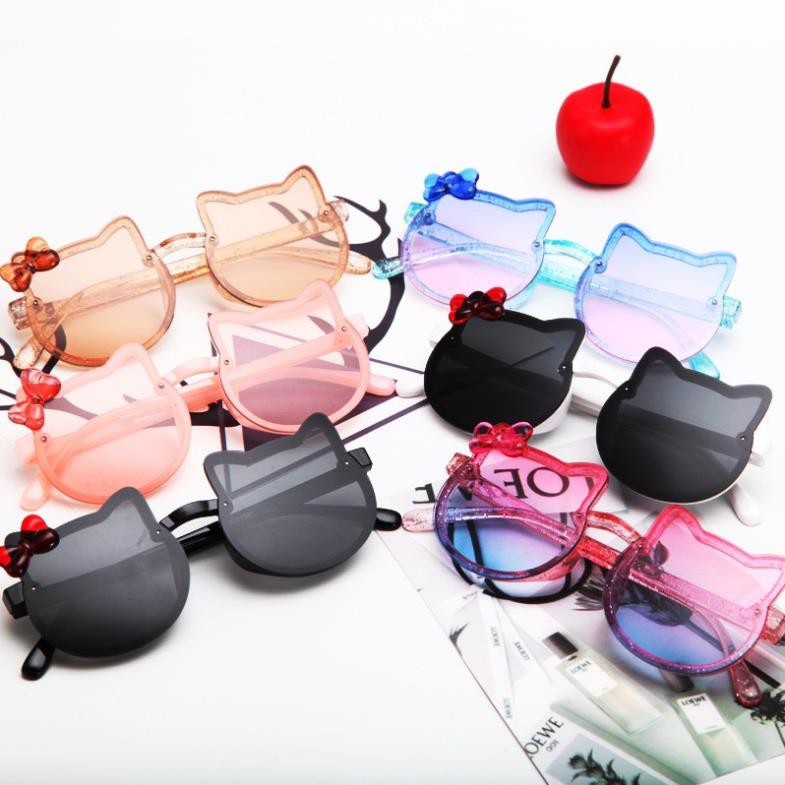 Kính Cho Bé Gái SOLANO Kính Trẻ Em Gọng Hello Kitty Chống Tia UV FGK-001221