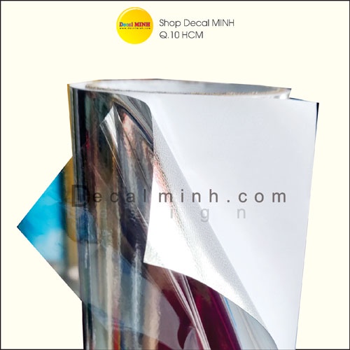Decal chrome bạc dán xe tráng gương chống trầy cao cấp