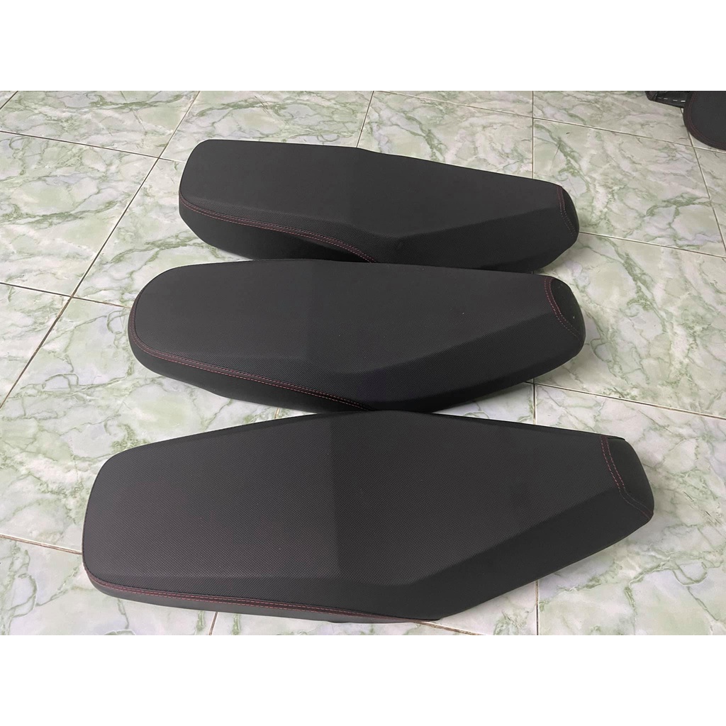 Khung Yên + mút da 3D chỉ đỏ gọt 2 tầng cho Wave nhỏ, Dream " siêu yêm "