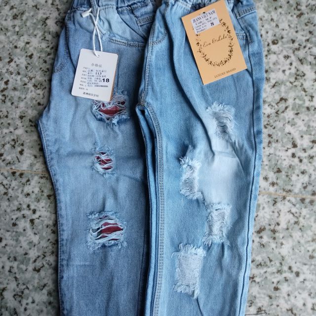 Combo jean dài bé trai