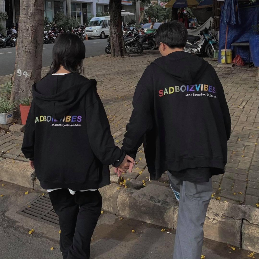 Áo hoodie sadboiz vibes 7 màu Áo sad boiz VIBES HOODIE full tag AH08