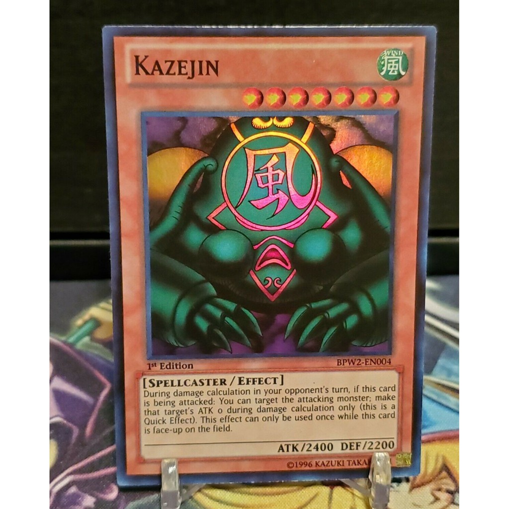 Bài Yugioh - Kazejin (Super Rare) # Gate Guardian