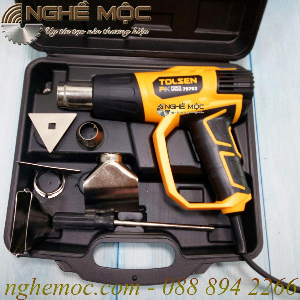 Máy khò nóng màn hình điện tử Tolsen 79792 và 79100 - Nghề Mộc