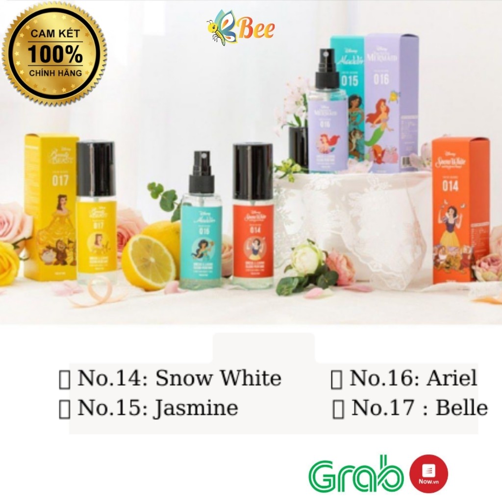 ☸️  Bản đặc biệt ☸️ Nước hoa xịt thơm phiên bản Disney Princess Edition W.dressroom Dress Purfume