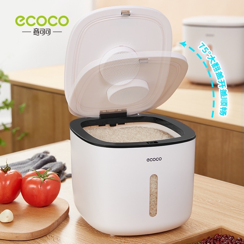 Thùng đựng gạo ECOCO 5kg và 10kg chống ẩm, côn trùng | Hộp đựng bảo quản đồ khô, các loại hạt, ngũ cốc đa năng cao cấp